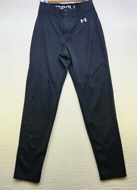 Under Armour Black Athletic Pants Double Button Closure